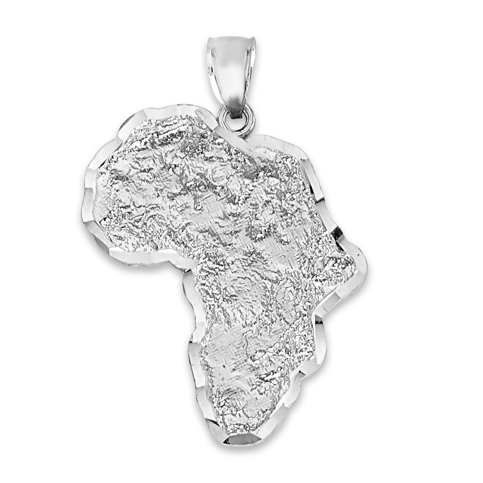 Africa silver pendant discount