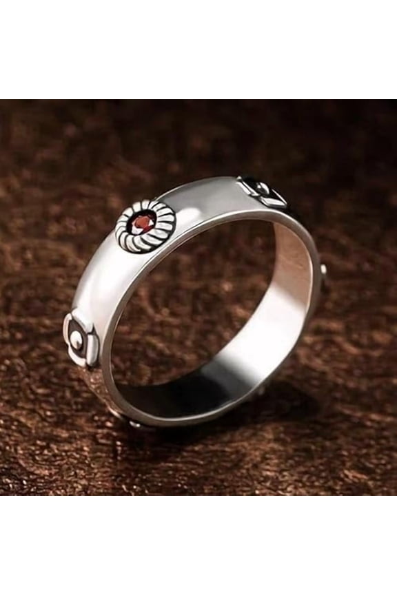 925 Sterling Silver Anime Ring, Anime Movie Ring, Promise Ring, Couple Ring, Unique Jewelry, Anime Jewelry, Red & Blue Stone Ring, Christmas Gift