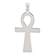 925 Sterling Silver Ankh Cross Shaped Pendant