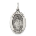 thumbnail image 1 of 925 Sterling Silver Antiqued Infant of Prague Medal, 1 of 5
