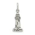 thumbnail image 1 of 925 Sterling Silver Antiqued Lighthouse Charm Pendant, 1 of 5