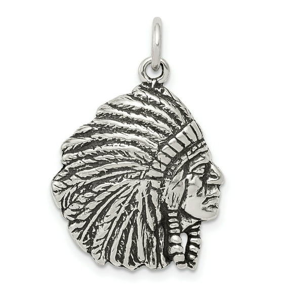 925 Sterling Silver Antiqued Man Charm Pendant