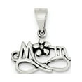 thumbnail image 1 of 925 Sterling Silver Antiqued Mom (20x15mm) Pendant / Charm, 1 of 2