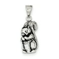 thumbnail image 1 of 925 Sterling Silver Antiqued Squirrel (10x24mm) Pendant / Charm, 1 of 2