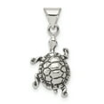 thumbnail image 1 of 925 Sterling Silver Antiqued Turtle Charm Pendant, 1 of 6