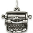 thumbnail image 1 of Sterling Silver Antiqued Typewriter Charm Casted Polished 3-D Radiant Enchanting Stunning Designed for those who cherish timeless beauty, 1 of 5