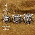 thumbnail image 1 of 925 Sterling Silver Armored Tiger Ring Biker Punk Jewelry TA398 Small Model US Size 7.5, 1 of 16