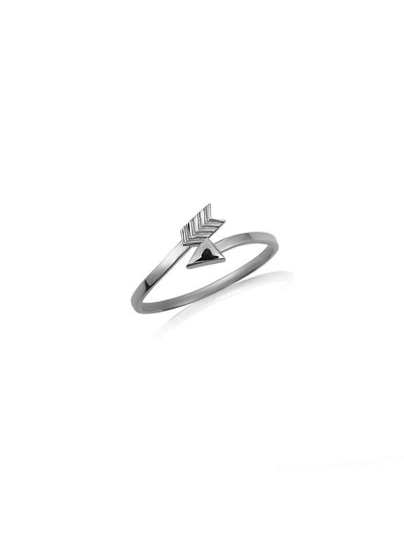 925 Sterling Silver Arrow Head Band Ring (Size 6.25)