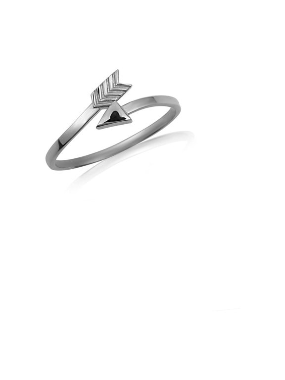 .925 Sterling Silver Arrow Head Band Ring/Size 7