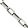 thumbnail image 1 of 925 Sterling Silver Artisan Oxidized 8mm Antiqued Oval Link Necklace 24 Inch Lobster Claw Pendant-Necklace for Women, 1 of 2