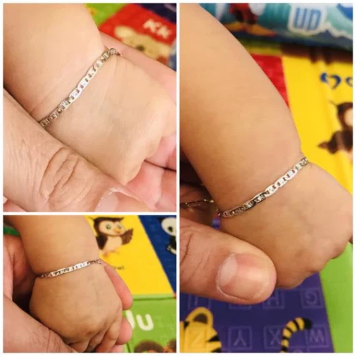 Buy Silver Chest 925 Pure Silver Bangles for Baby Girl and Boy Silver  Bracelet Pair for Kids with Moon Charms in Center - Pack of 2 Online at  Best Prices in India - JioMart.