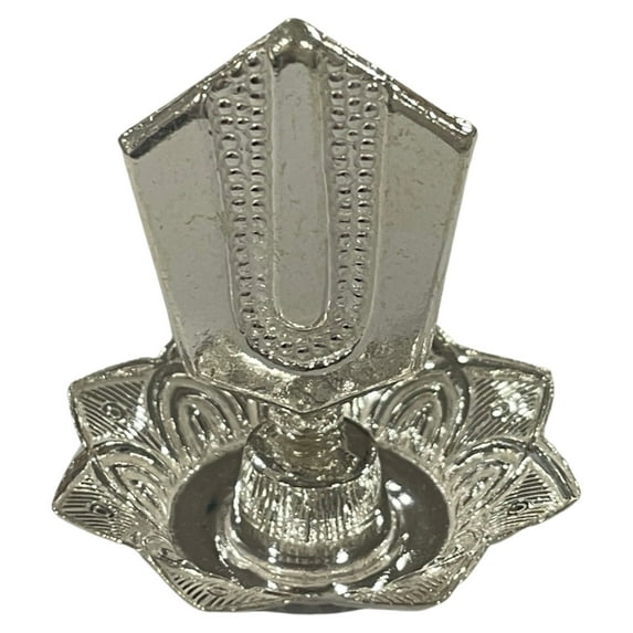 925 Sterling Silver Balaji Tilak Incense Stick Holder / Agarbatti Stand - Style#03