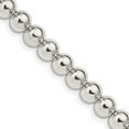 thumbnail image 1 of 925 Sterling Silver Ball Beaded Chain Styles Necklace 6.1 mm Beads on Box 18 inch, 1 of 4