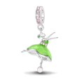 thumbnail image 1 of 925 Sterling Silver Ballerina Dangle Charm For Bracelets & Bangle Pendant Jewelry, 1 of 4