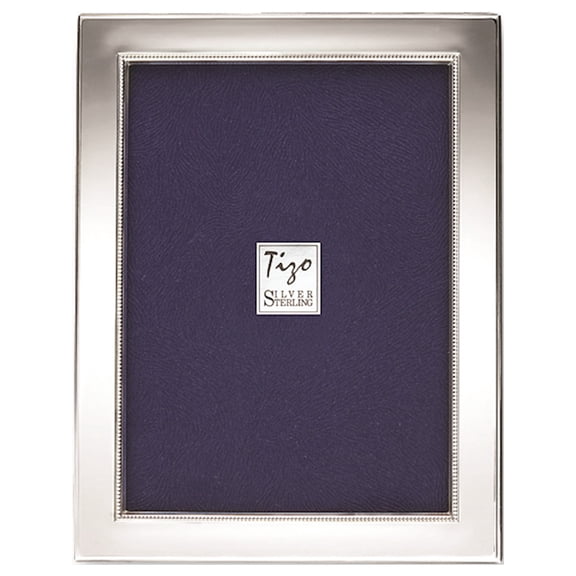 925 Sterling Silver Beaded 4X6 Photo Frame Designer Jewelry by Sweet Pea