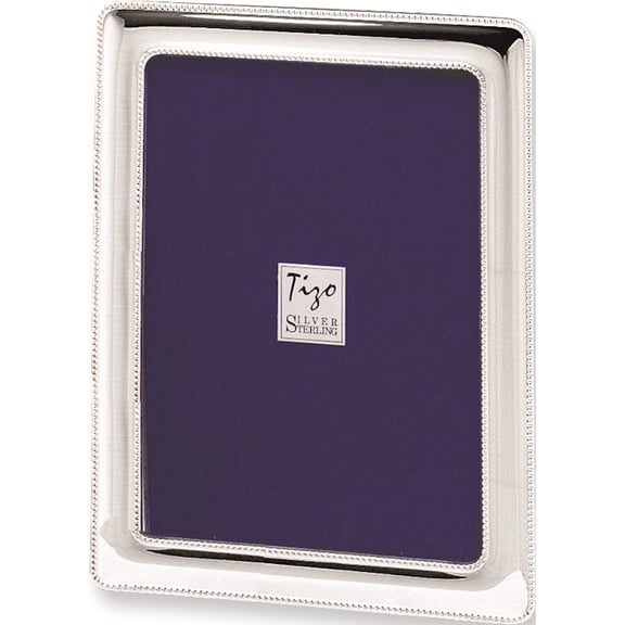 925 Sterling Silver Beaded 4X6 Photo Frame Designer Jewelry by Sweet Pea