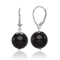thumbnail image 1 of 925 Sterling Silver Black Onyx Drop Dangle Earrings, 1 of 10