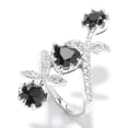thumbnail image 1 of 925 Sterling Silver Black Spinel, White Topaz Ring, 1 of 4