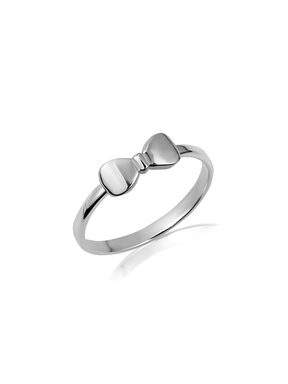 .925 Sterling Silver Bow Tie Ring/Ring Size 4