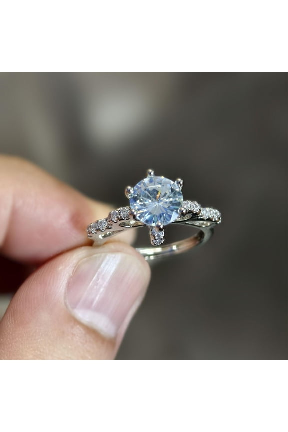 925 Sterling Silver Bowknot Ring for Women 2025 Fashion 2 Karat cubic Zirconia Engagement Rings Promise Wedding Jewelry Gift for Her