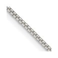 thumbnail image 1 of 925 Sterling Silver Box Chain Styles Necklace 1.25 mm Round 30 inch, 1 of 4