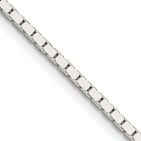 925 Sterling Silver Box Chain Styles Necklace 1.5 mm Mirror 24 inch