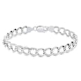 thumbnail image 1 of 925 Sterling Silver Bracelet For Women, Men & Girl, Plain Handcrafted Bracelet Jewelry, 1 of 3