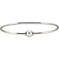 thumbnail image 1 of 925 Sterling Silver Bracelet With 8mm Ball Link Bracelet for Women - 10.7 Grams, 1 of 2