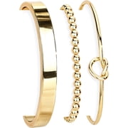 925 Sterling Silver Bracelets for Women Stack, 14K Gold Plated Bangle Cuff Jewelry Set Trendy, Adjustable Tennis Knot Twisted Bracelet for Wrist Essentials Women Fashion Gifts