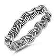 thumbnail image 1 of 925 Sterling Silver Braided Rope Ring Size 2, 1 of 3