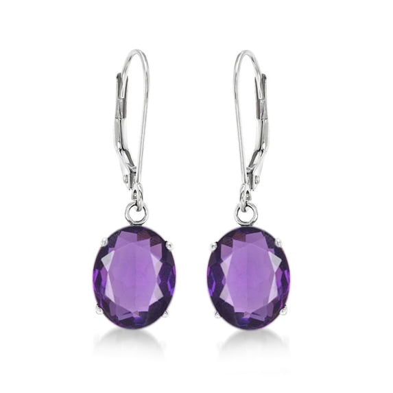 925 Sterling Silver Brazilian Amethyst Earring
