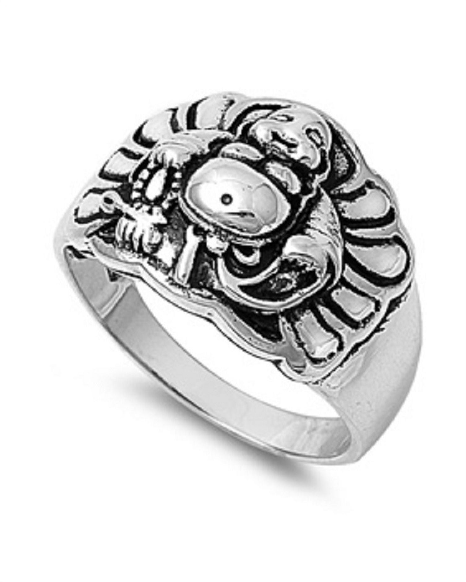 Buddha Oxidized Unisex Fashion Ring Jewelry - Gem O Sparkle