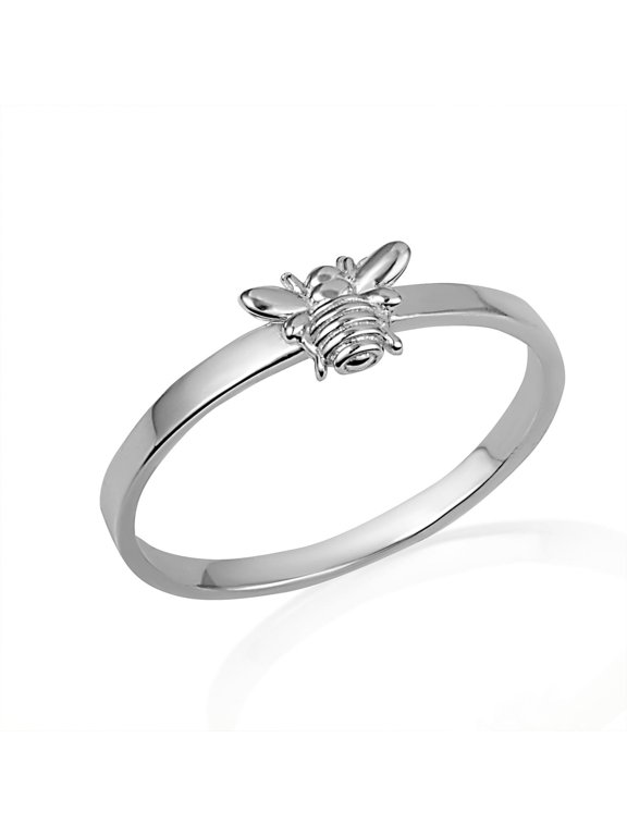 .925 Sterling Silver Bumble Bee Ring /Size 9