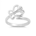thumbnail image 1 of 925 Sterling Silver Butterfly Awakening Ring Size 8, 1 of 3