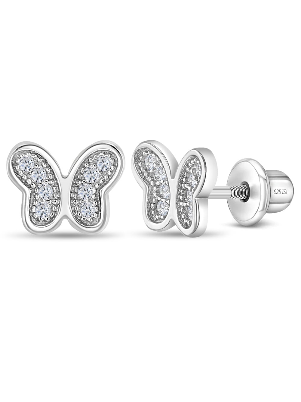 Sterling silver screw back earrings deals