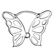 FLY SUNTON 925 Sterling Silver Butterfly Hoop Earrings Butterfly