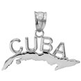 thumbnail image 1 of .925 Sterling Silver CUBA Pendant Necklace (Pendant Only), 1 of 1