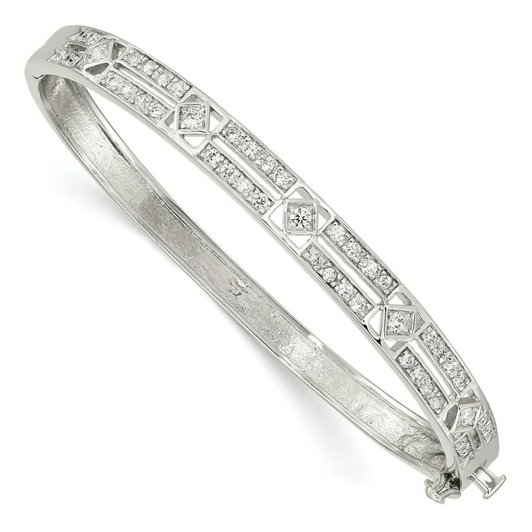 Bangle CZ hot .925 sterling silver