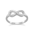 thumbnail image 1 of .925 Sterling Silver CZ Infinity Women's Ring, 1 of 1