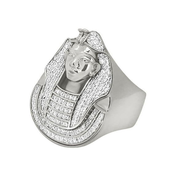 .925 Sterling Silver CZ Pharaoh Ring (8)