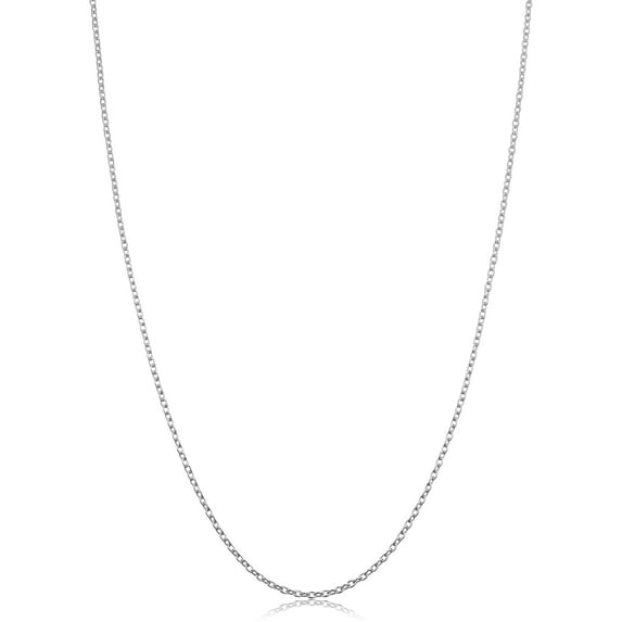 KoolJewelry 925 Sterling Silver Cable Chain Necklace (1.2 mm, 22 inch)
