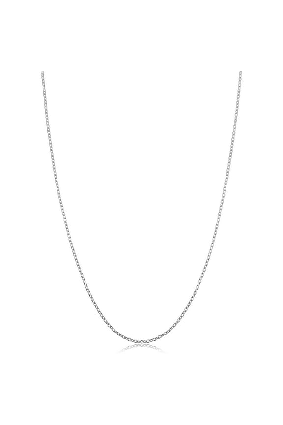 KoolJewelry 925 Sterling Silver Cable Chain Necklace (1.2 mm, 30 inch)