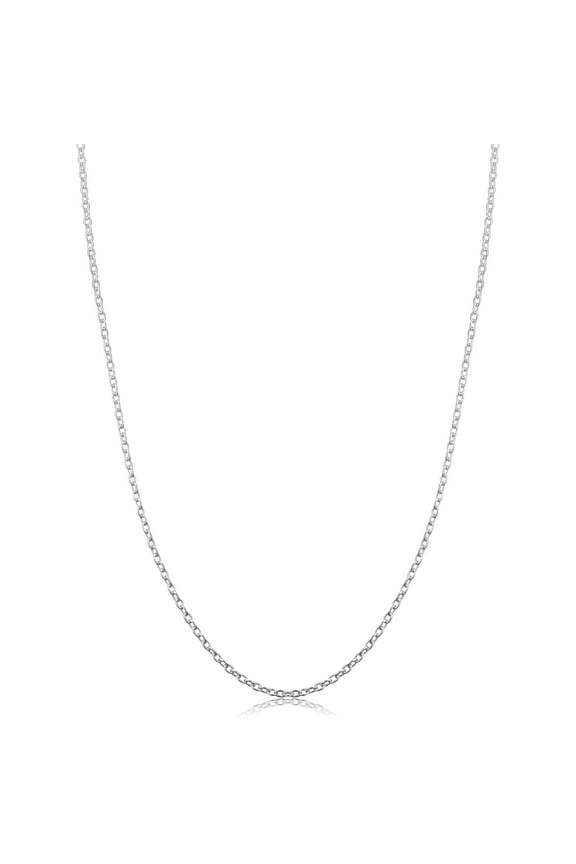 KoolJewelry 925 Sterling Silver Cable Chain Necklace (1.6 mm, 16 inch)