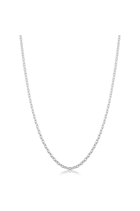 KoolJewelry 925 Sterling Silver Cable Chain Necklace (2.1 mm, 30 inch)