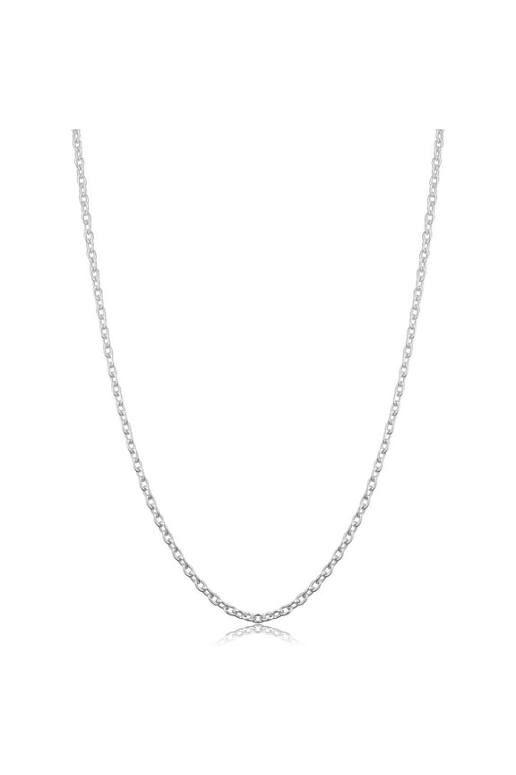 KoolJewelry 925 Sterling Silver Cable Chain Necklace (2.1 mm, 30 inch)