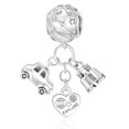 thumbnail image 1 of 925 Sterling Silver Car, Binoculars Explore Travel Dangle Charm for Bracelet Charms Bangle Pendant Jewelry, 1 of 3