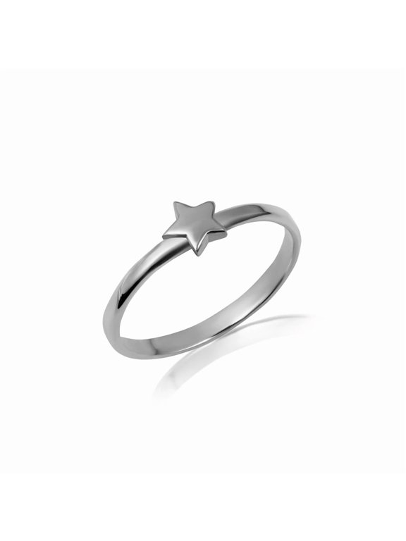 925 Sterling Silver Celestial Star Ring (Size 10)