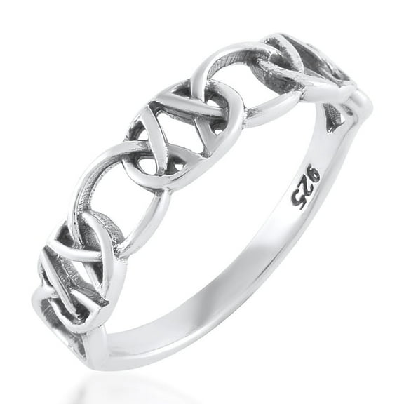 925 Sterling Silver Celtic Knot Ring for Women Handmade Jewelry