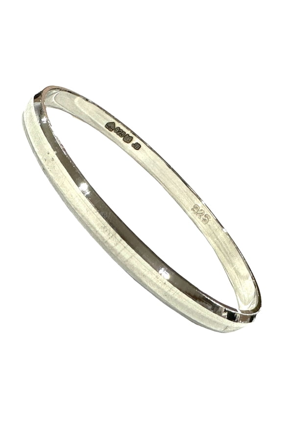 925 Sterling Silver Certified (Hallmarked) Punjabi / Sikh Men Kada #01 Kada Diameter (Inch): 2.87 inch / 2-14 Indian