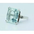 thumbnail image 1 of 925 Sterling Silver Certified Natural Blue Aquamarine Handmade Ring Gift For Her, 1 of 2